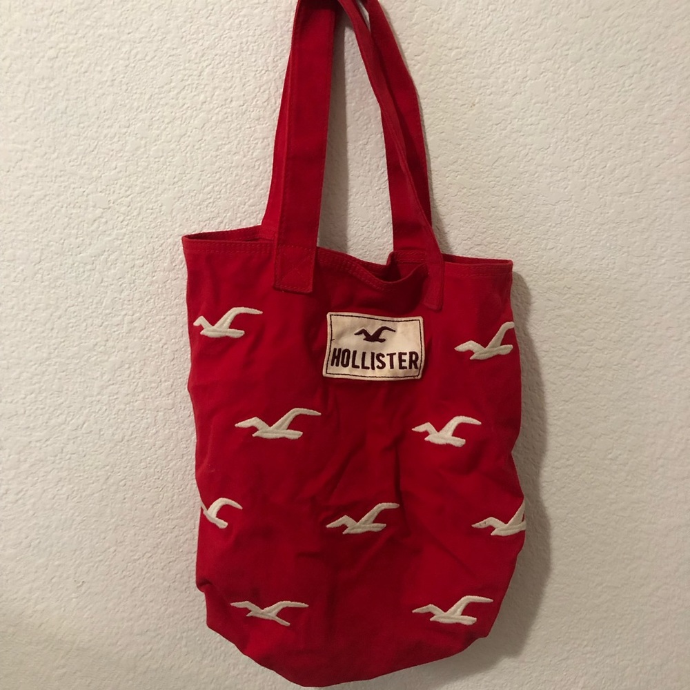 Red Hollister Tote Bag